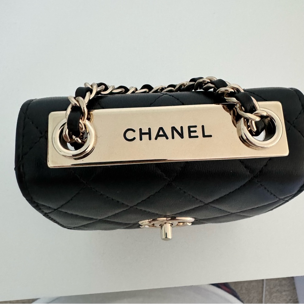 Chanel Mini Trendy CC Bag in Black Gold - Picture 8 of 16